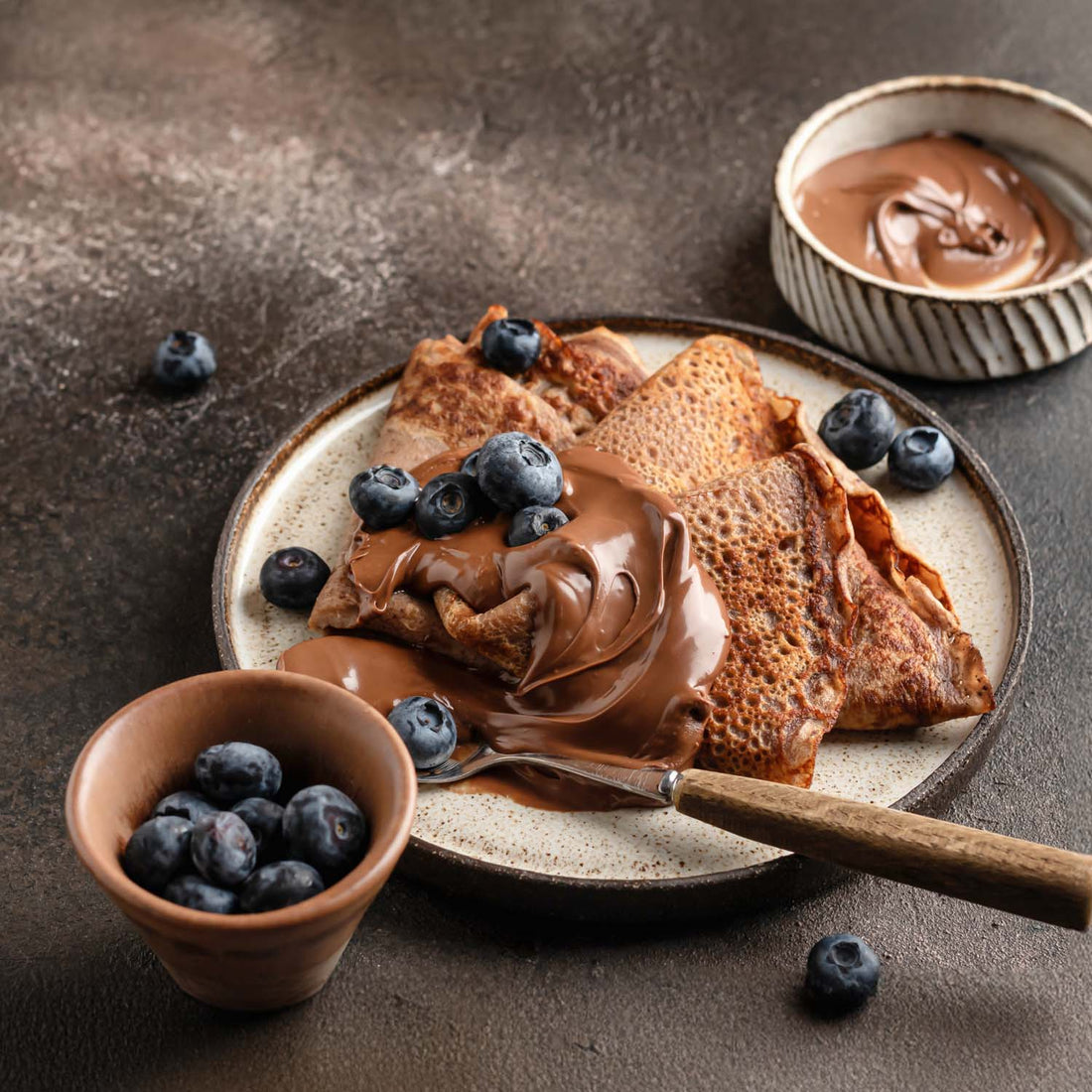 Berry Chocolate Pancake Crepes