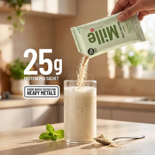Mille Buttermilk Yeast Protein | 25g Protein Per Serve | Savoury, No Added Sugar | Bio-Fermented Yeast Protein | Gut Friendly  | 38g Trial Pack