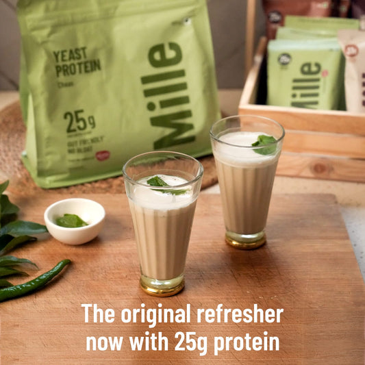 Mille Buttermilk Yeast Protein | 25g Protein Per Serve | Savoury, No Added Sugar | Bio-Fermented Yeast Protein | Gut Friendly  | 38g Trial Pack