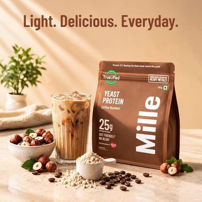 Mille Protein | 25g/Scoop | Coffee Hazelnut | Fermented Yeast Protein |