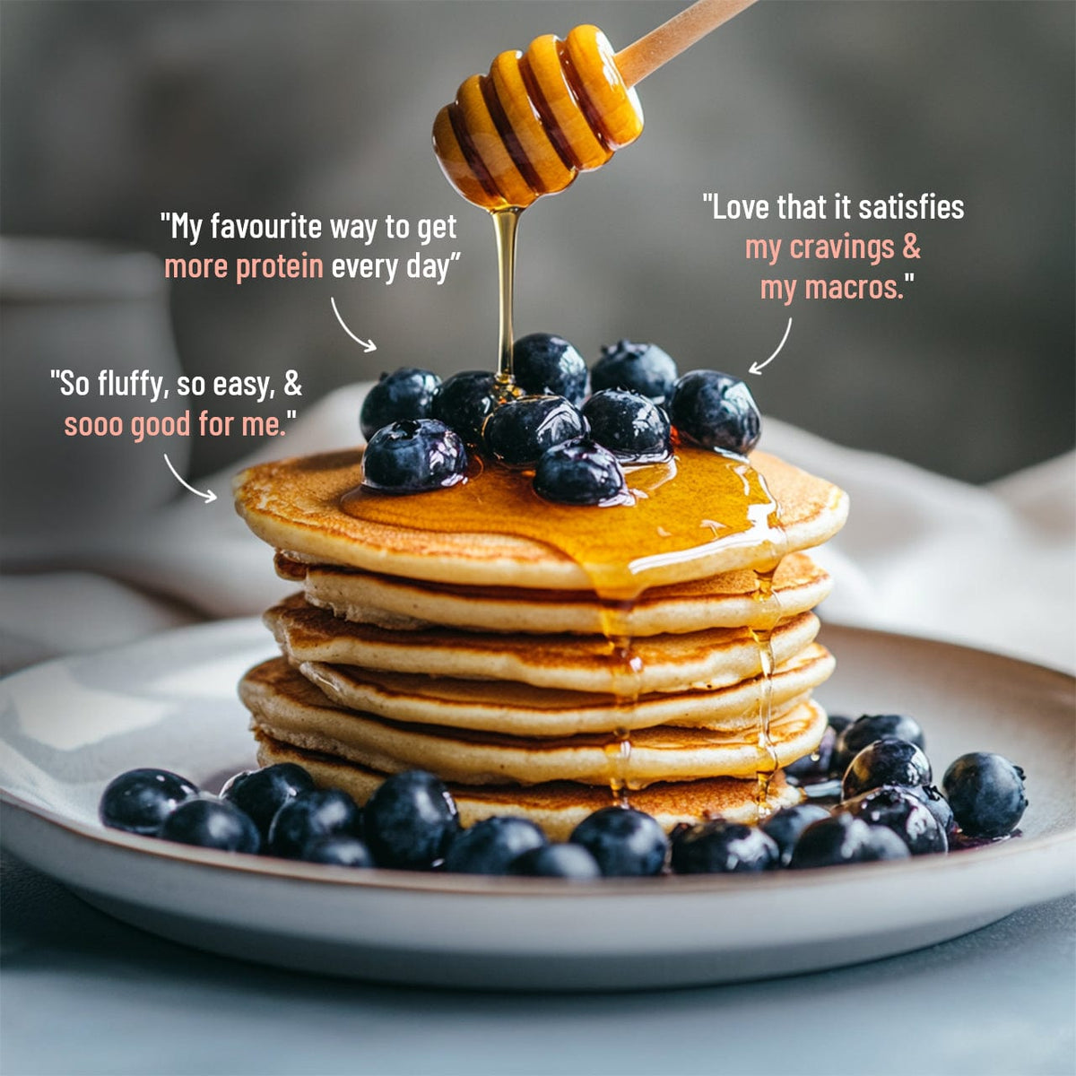 High Protein Pancake mix | Blueberry | No maida, 16g Protein