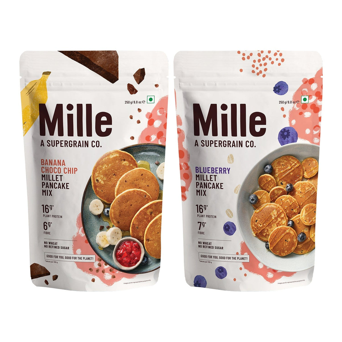 Banana Choco Chip Pancake mix & Blueberry Pancake mix