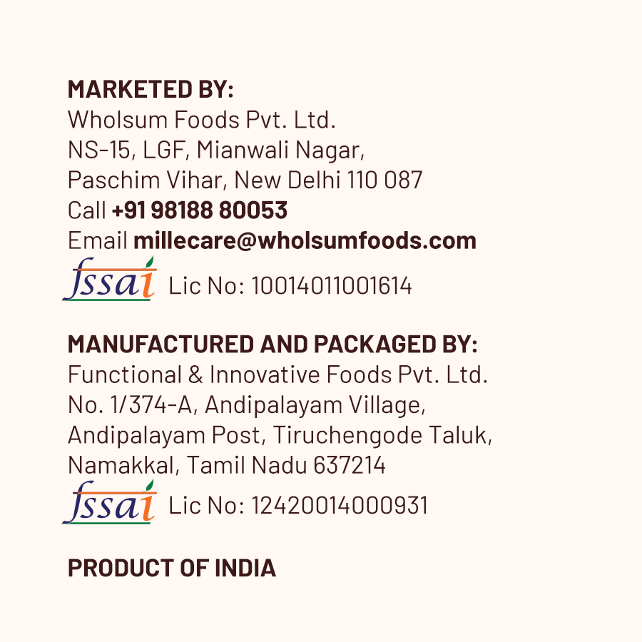 100% Whole Grains (Rice Substitute) Combo - Little/ Kutki Millet & Foxtail/ Kangini Millet