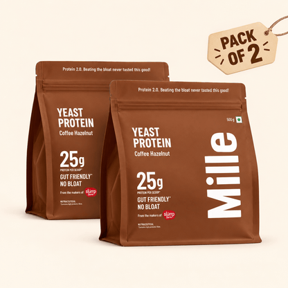 Mille Protein | 25g/Scoop | Coffee Hazelnut | Fermented Yeast Protein |