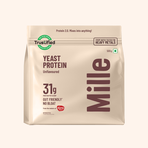 Mille Protein | 31g/Scoop | Unflavoured | Fermented Yeast Protein | No Bloat I Vegan