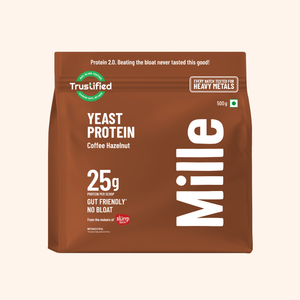 Mille Protein | 25g/Scoop | Coffee Hazelnut | Fermented Yeast Protein | No Bloat I Vegan
